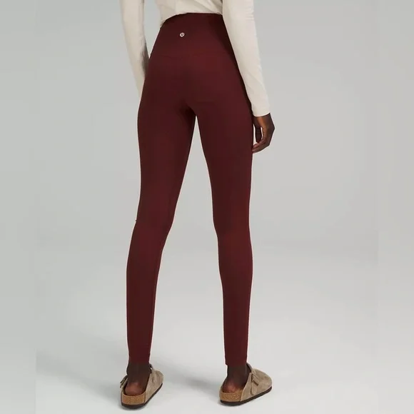 Lululemon Align HR leggings 28” Red Merlot - Picture 4 of 7